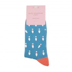 Miss Sparrow Skittles Socks Blue