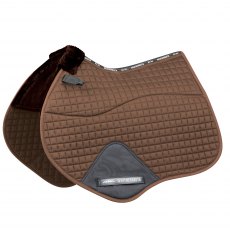 Weatherbeeta Prime Comfy Fleece Jump Shaped Saddle Pad Brown