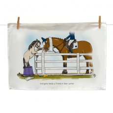 Emily Cole Everyone Needs A Friend Tea Towel