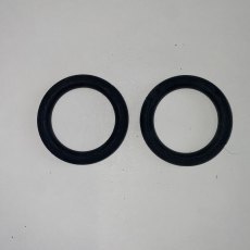 Rubber Peacock Rings - Pair