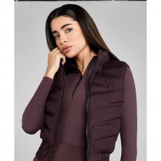 Aztec Diamond Ladies Lightweight Gilet Deep Mauve