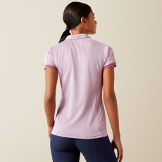 Ariat Womens Bandera 1/4 Zip Polo Lavender Mist