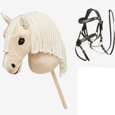 LeMieux Hobby Horse Popcorn & Brown Grackle Bridle Set