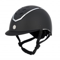 Charles Owen Kylo Riding Hat Black Matte/Silver