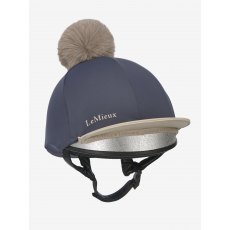 LeMieux Pom Hat Silk Dusk Blue/Almond