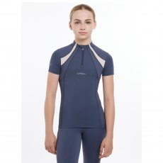 LeMiuex Young Rider Short Sleeve Mia Mesh Baselayer Dusk Blue