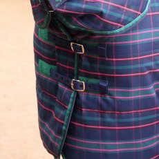 Shires Tempest Plus 100 Stable Rug Navy Tartan