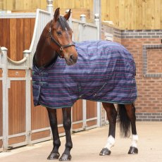 Shires Tempest Plus 100 Stable Rug Navy Tartan