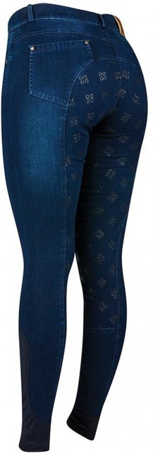 Dublin Shona Full Grip Seat Silicone Print Denim Breeches - Townfields  Saddlers