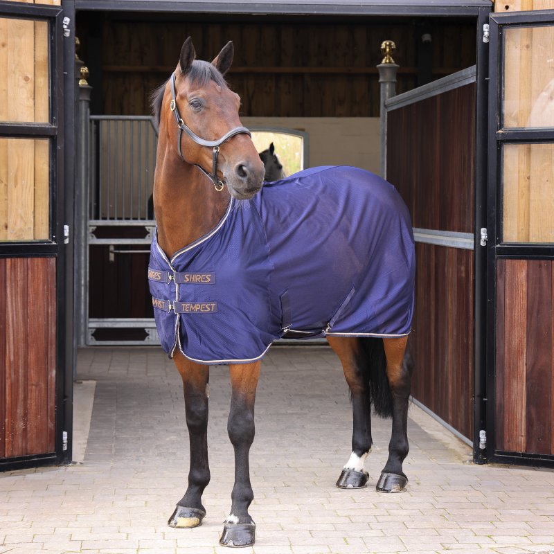 Shires Shires Tempest Original Mesh Cooler Rug Navy