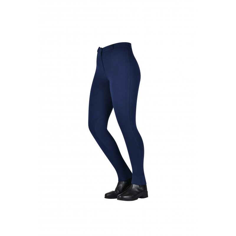 Saxon  Saxon Warm Up Zip Front Junior Jodhpurs Navy