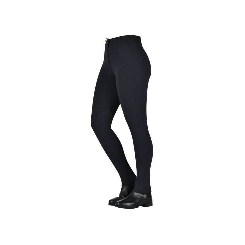 Saxon  Saxon Warm Up Zip Front Junior Jodhpurs Black