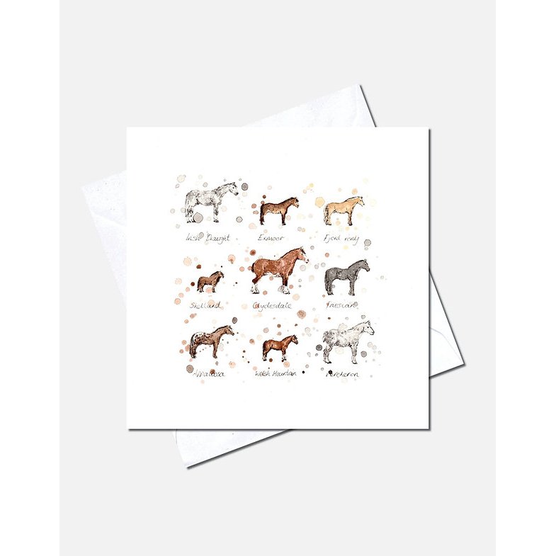 Eleanor Tomlinson Art Eleanor Tomlinson Horse Breeds Greeting Card