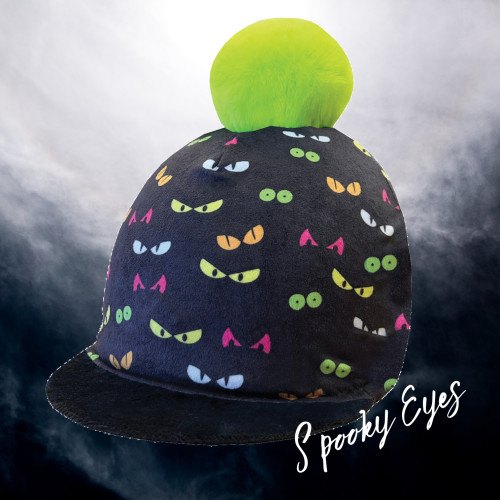 Equetech Equetech Spookey Eyes Pom-Pom Hat Silk