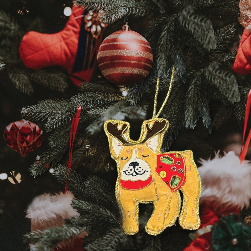 Equetech Equetech Christmas Decorations - French Bulldog