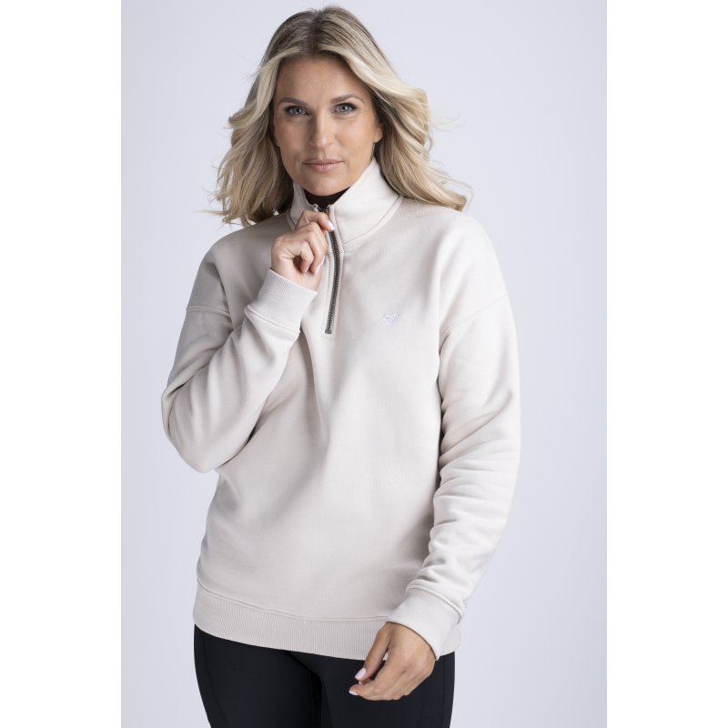 Mochara Mochara Half Zip Sweatshirt - Latte