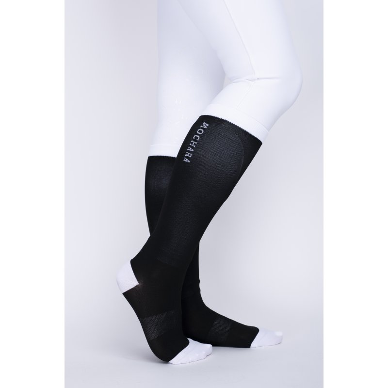 Mochara Mochara Long Riding Socks - Black