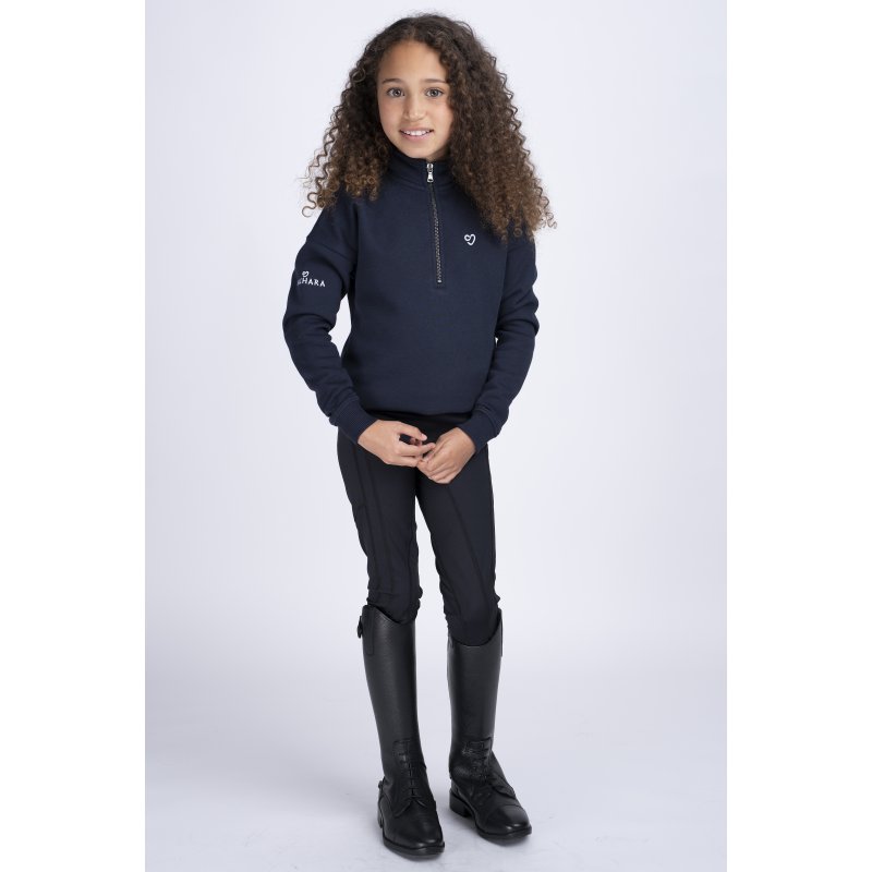 Mochara Mochara Half Zip Sweatshirt Mini - Navy