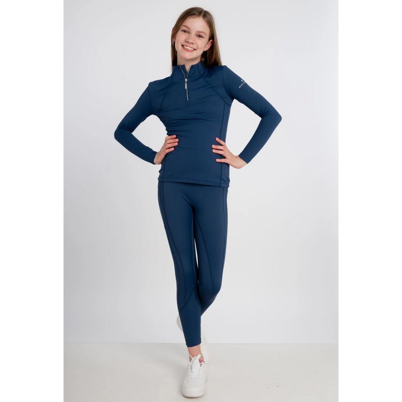 Mochara Mochara Technical Leggings Young Rider - Indigo Blue