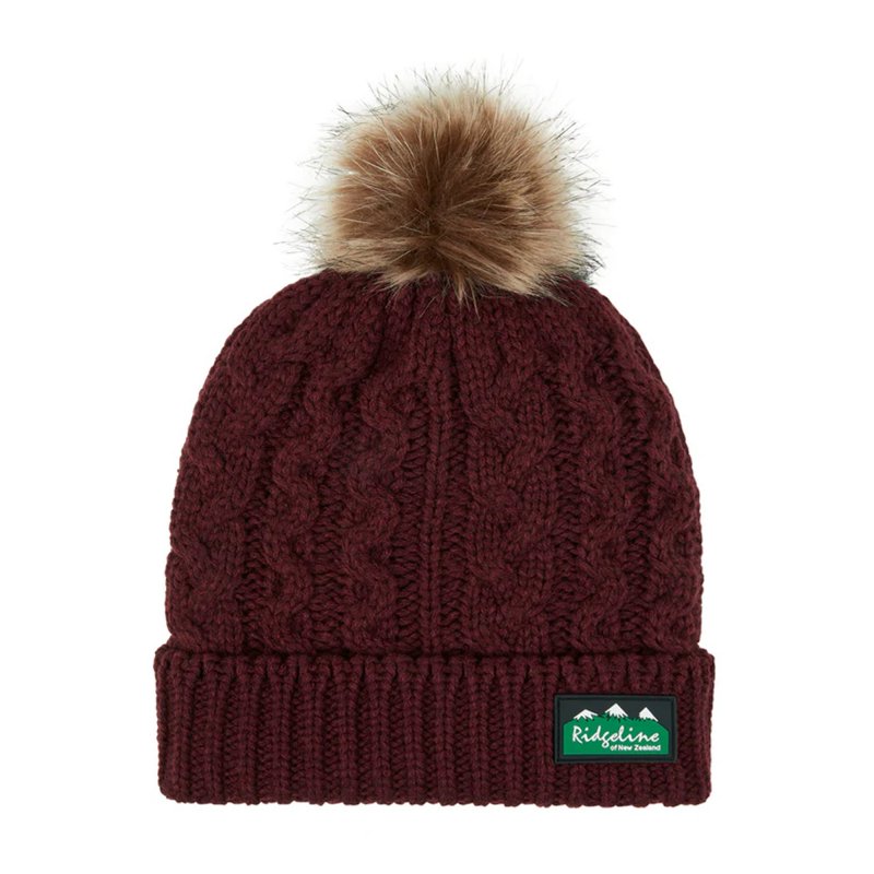 Ridgeline Ridgeline Nordic Fleck Bobble Hat Winter Berry