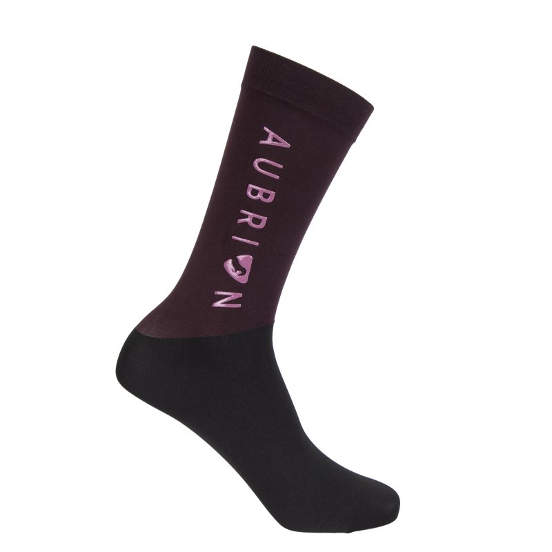 Aubrion Aubrion Eltar Socks Black Cherry