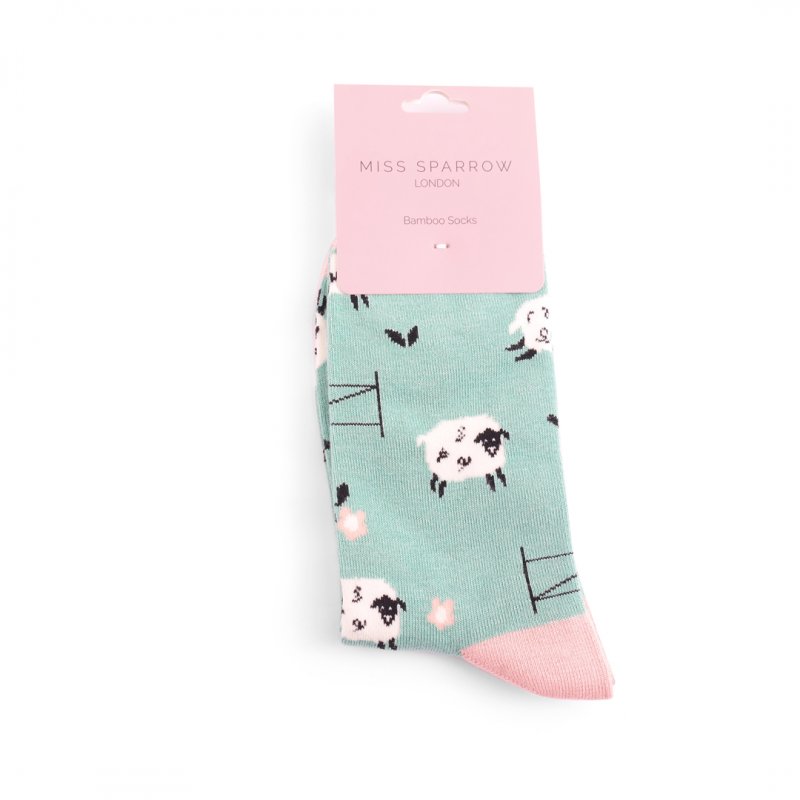 Miss Sparrow Miss Sparrow Jumping Sheep Socks Duck Egg