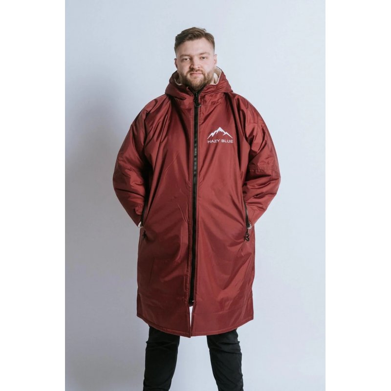 Hazy Blue Hazy Blue Adults Padstow Riding All Weather Robe Burgundy