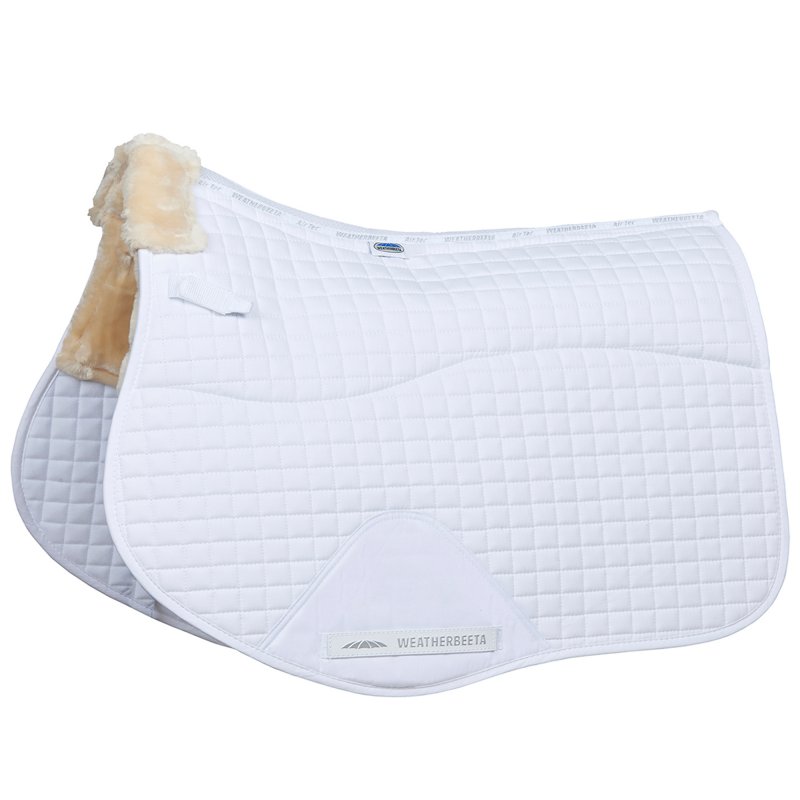 Weatherbeeta Products Weatherbeeta Prime Comfy Fleece All Purpose Saddle Pad White