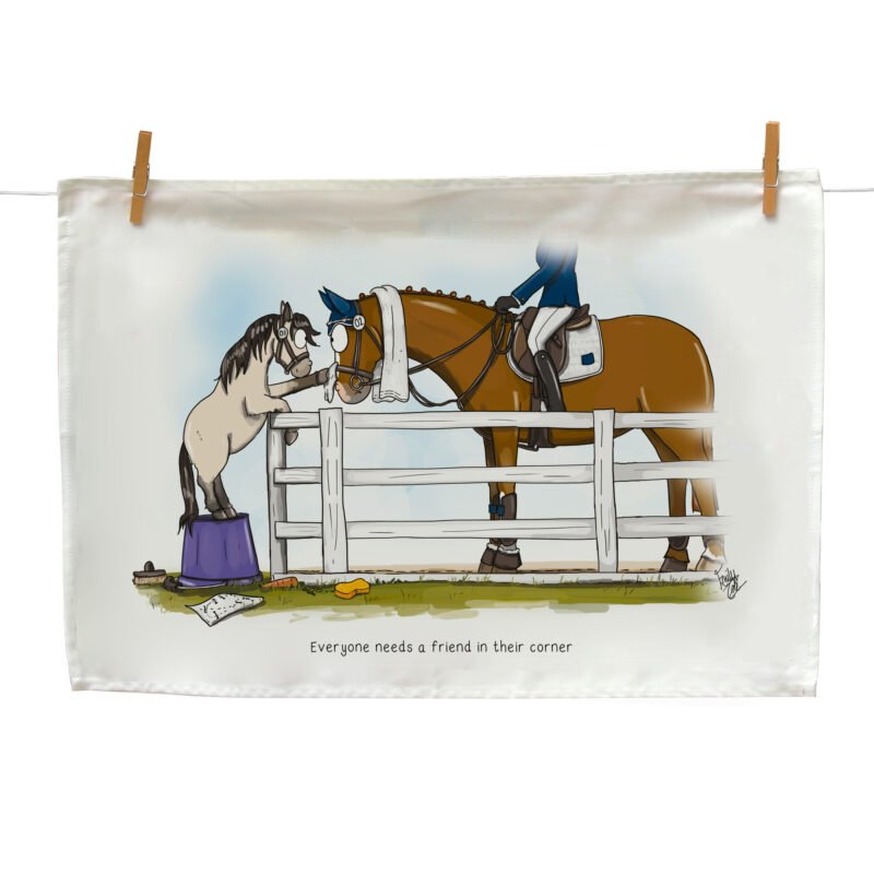 Emily Cole Emily Cole Everyone Needs A Friend Tea Towel