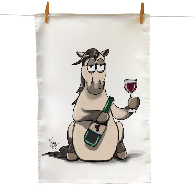 Emily Cole Emily Cole Pass Me The Wine Tea Towel