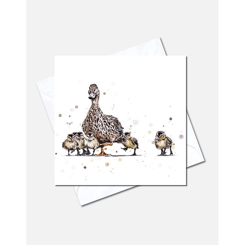 Eleanor Tomlinson Art Eleanor Tomlinson Mother Duck Greeting Card