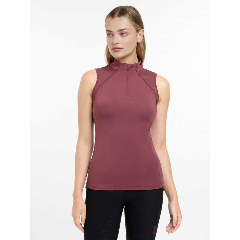 LeMieux LeMieux Maria Mesh Sleeveless Baselayer Rosewood