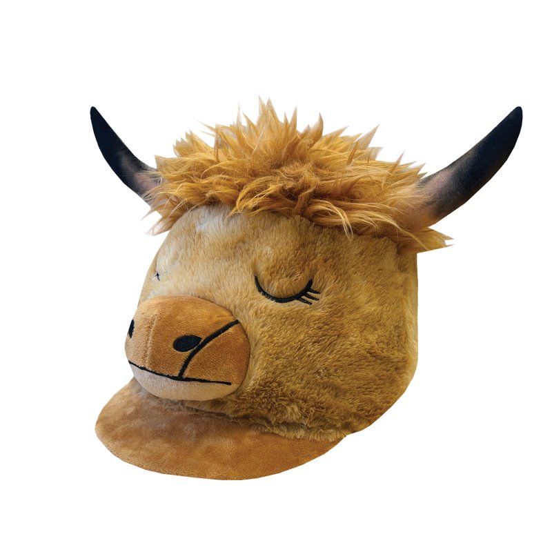 Equetech Equetech Heather Highland Cow Hat Silk