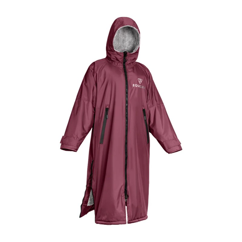 Equidry Equidry All Rounder Jacket With Fleece Hood Junior Plum/Grey