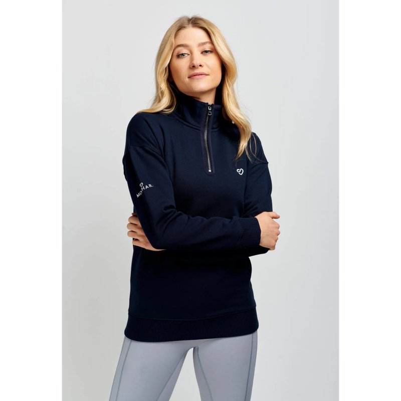 Mochara Mochara Half Zip Sweatshirt - Navy