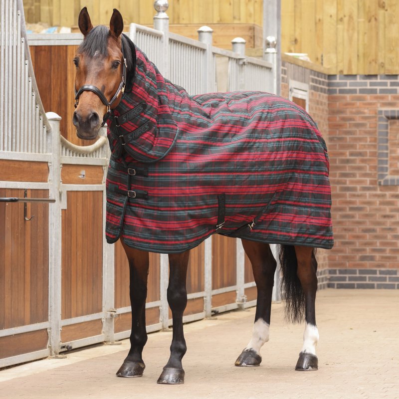 Shires Shires Tempest Plus 200 Combo Stable Rug Red Tartan