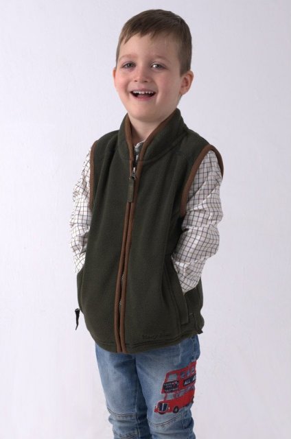 Kids hot sale fleece gilet