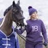 Aubrion Aubrion Fleece Lined Bobble Hat Purple