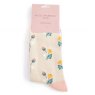 Miss Sparrow Mini Floral Socks Silver