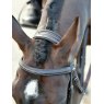 Collegiate Collegiate Comfitec Opulux Fancy Stitch Padded Hanoverian Bridle Dark Brown