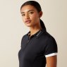 Ariat Riding Apparel Ariat Womens Bandera 1/4 Zip Polo Black